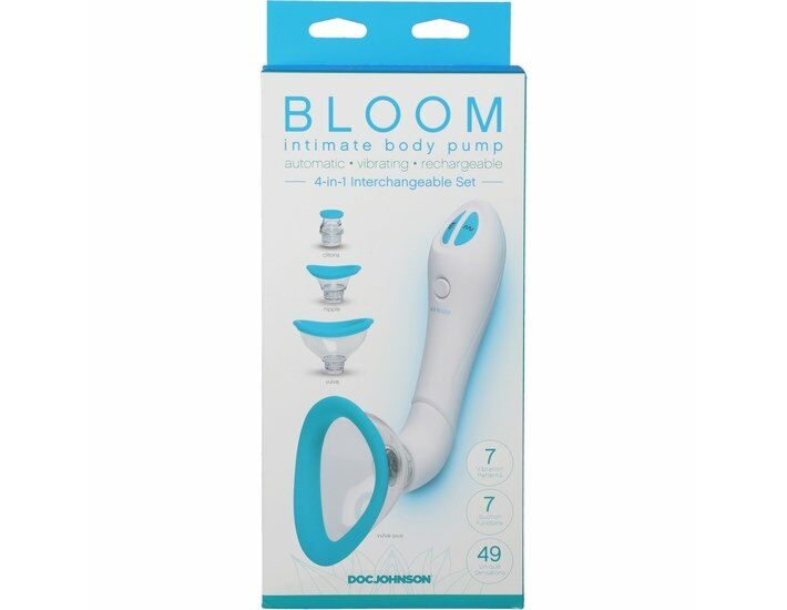 Bloom - Clit &amp; Nipple Suction Cup / Turquoise, White