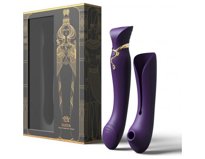Zalo kit vibrador reina cleopatra con calor - morado