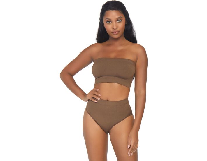 Opaque microfiber set - caramel