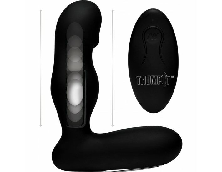 Thump-it prostate - prostate vibrator - black