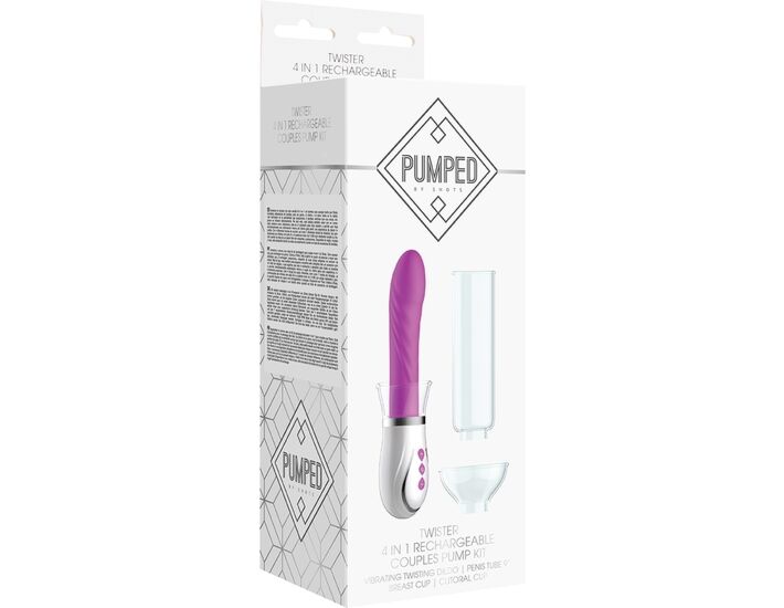Twister - 4 in 1 kit de bombeo para parejas - morado