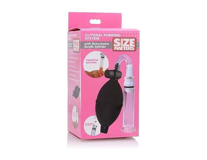 Size matters bomba para el clítoris con cilindro desechable