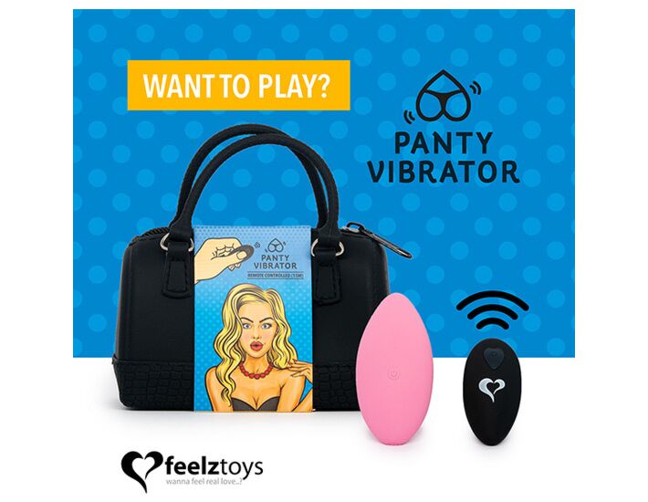 Feelztoys - braguita vibradora con mando - rosa