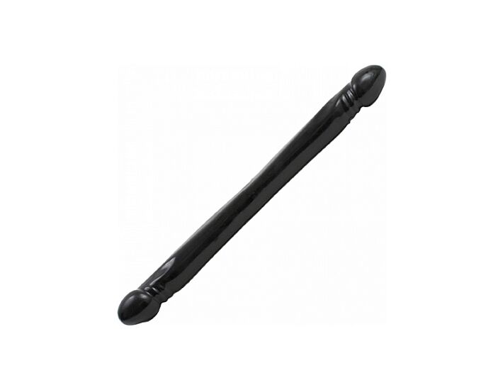 Soft double penis black 45 cm