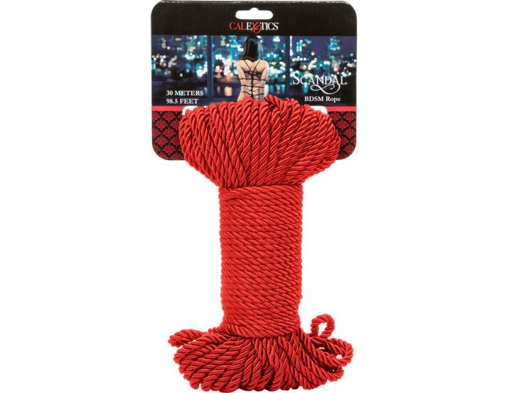 Scandal 30m bdsm rope - red