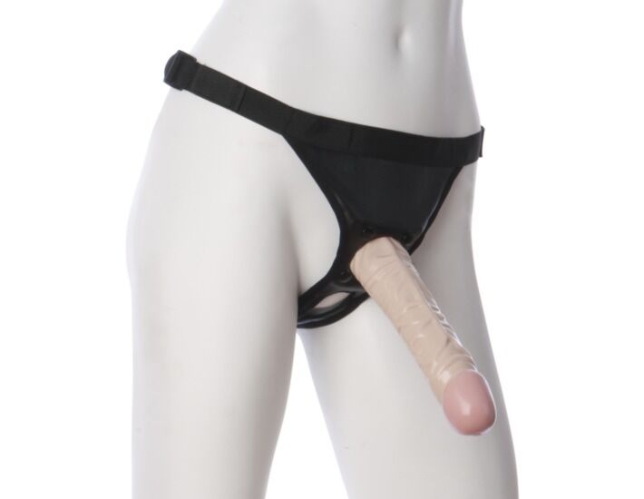 Vac-u-lock harness with penis realistico 205 cm