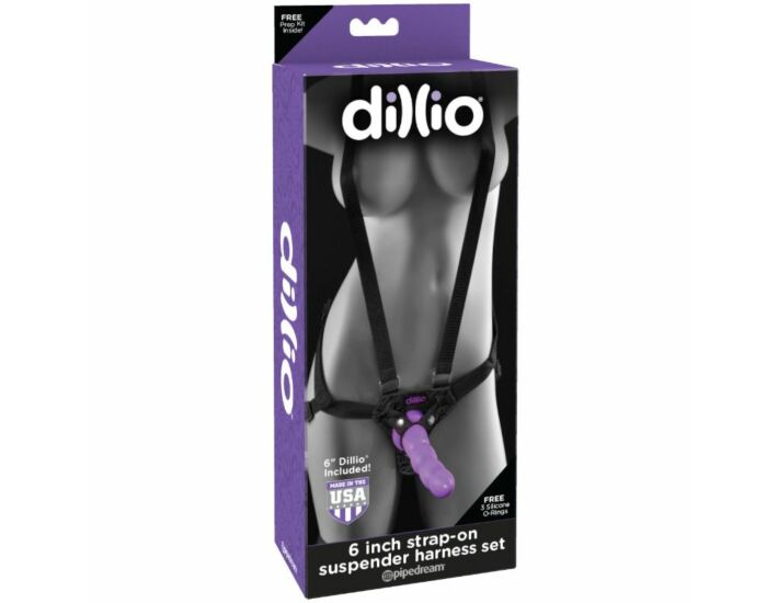 Dillio arnes strap on con tirantes y dildo 15 cm