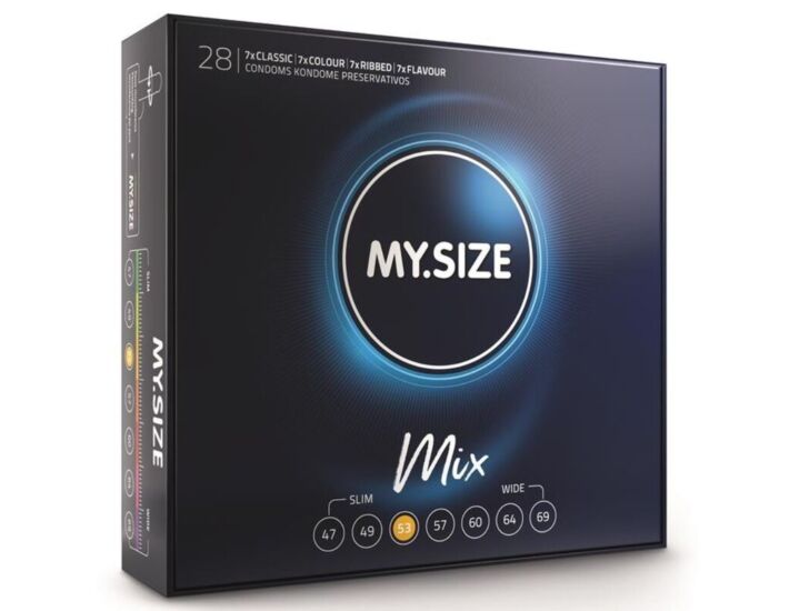 MySize 53mm Condoms Mix Pack - 28 units