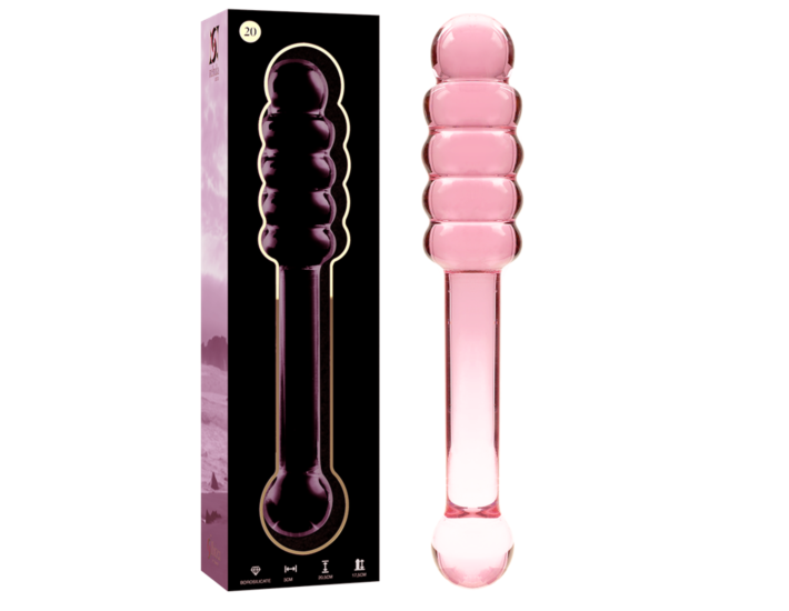 Pink Nebula 20 Glass Dildo