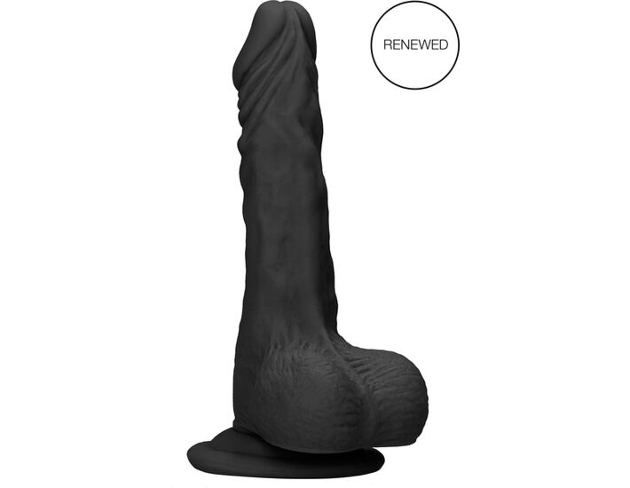 Black Dildo Steel Balls