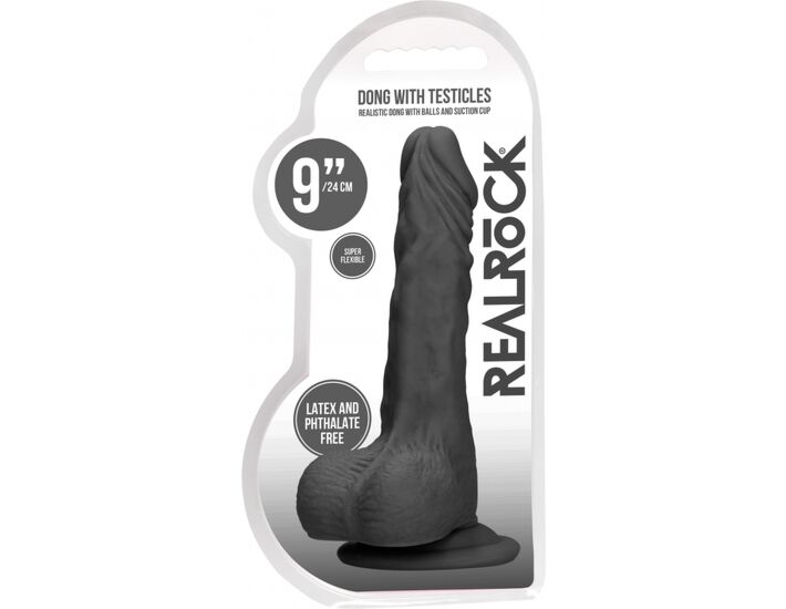 Black Dildo Steel Balls