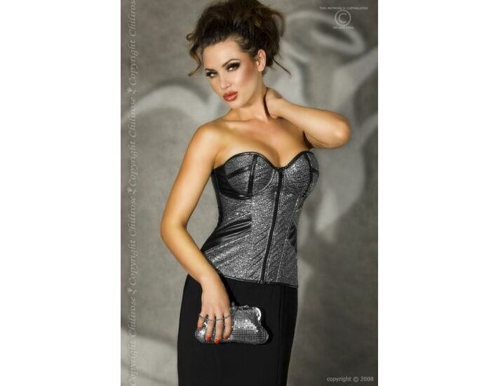 Glamorous Silver Corset