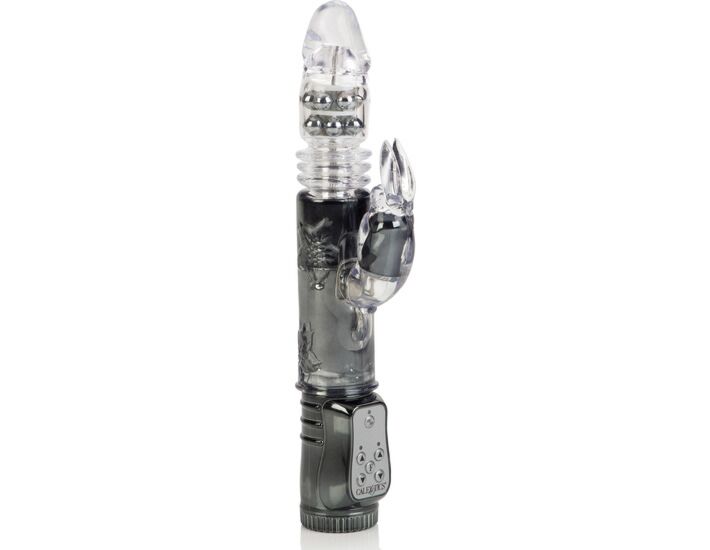 Thrusting orgasm conejito vibrador negro