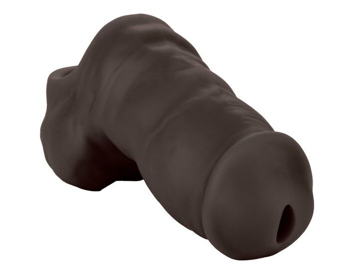 Stand to pee soft silicone sleeve - black