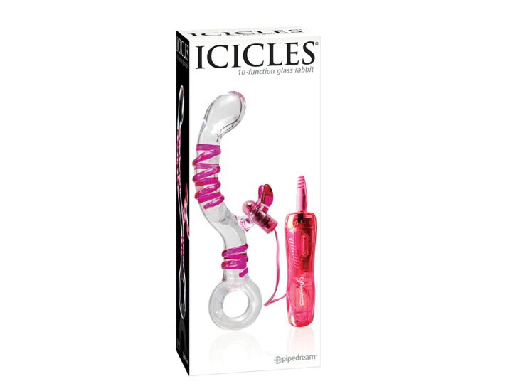 Glass dildo number 16 Icicles