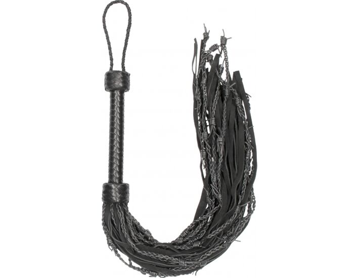 Azotador suede flogger negro