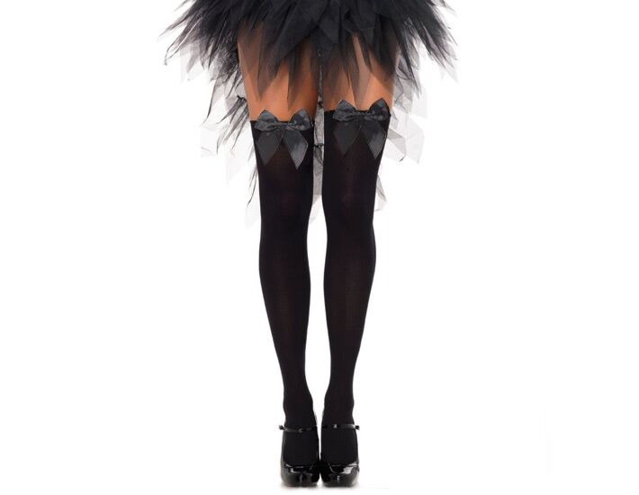 Black Bow Plus Stockings