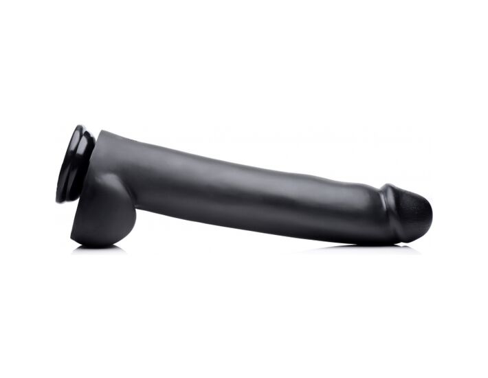 The master penis with suction base 32cm - black