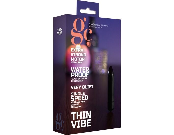 Thin vibrador negro