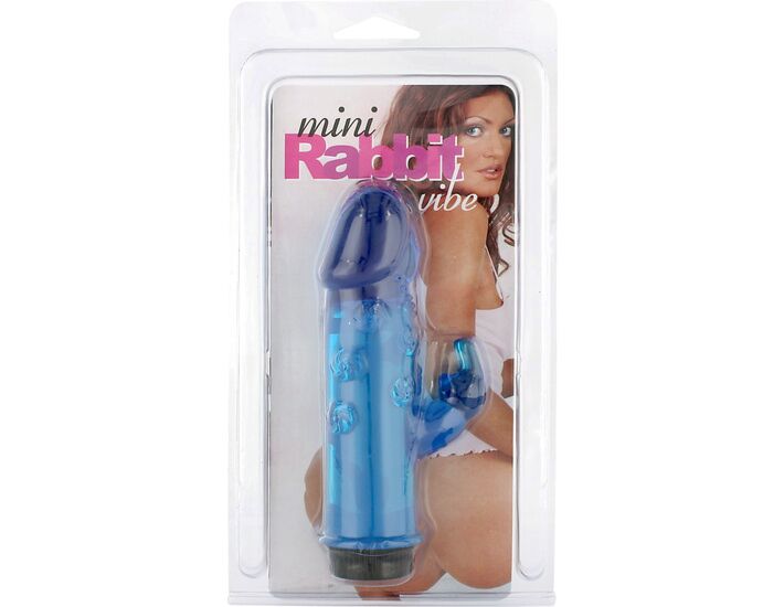 Mini rabbit vibrador azul