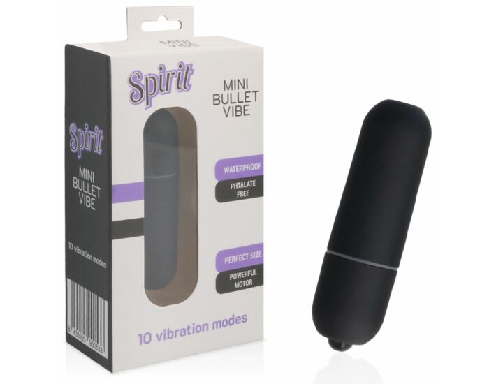 Spirit bala vibrador 10 velocidades negro