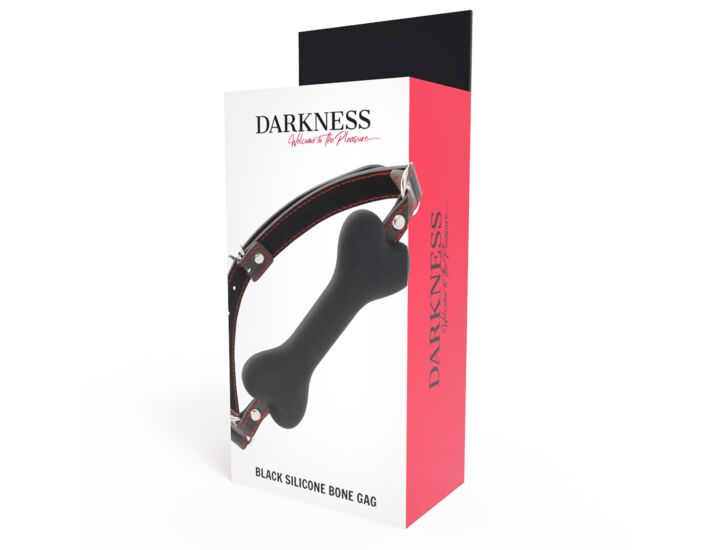 Silicone Dark Gag - Glossy Black.
