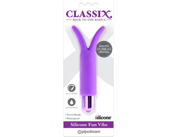 Fun vibe vibrador de silicona - morado