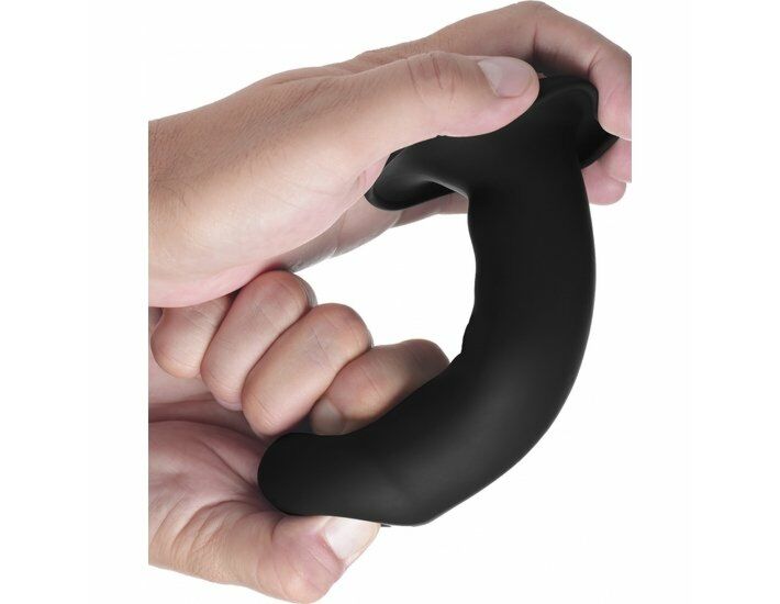Flexible silicone dildos - black