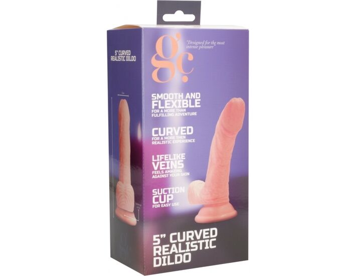 Pene realístico curvado 13cm