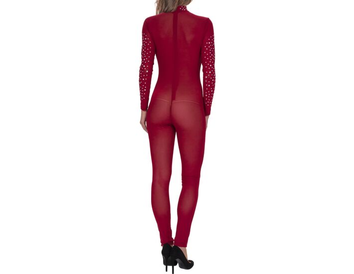 Mono rhinestone rojo