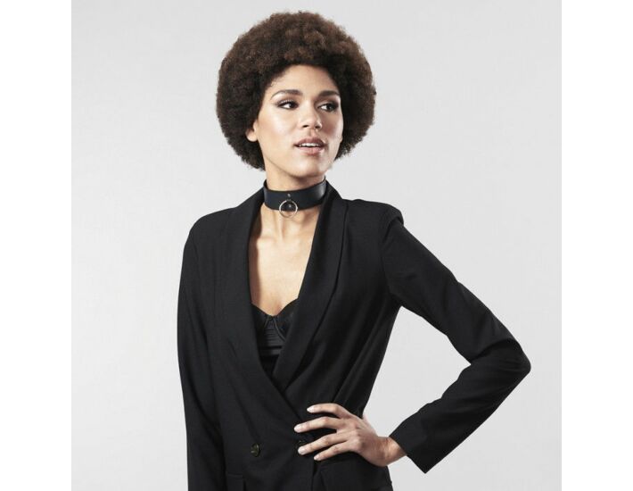 Bijoux indiscrets maze  collar negro con correa