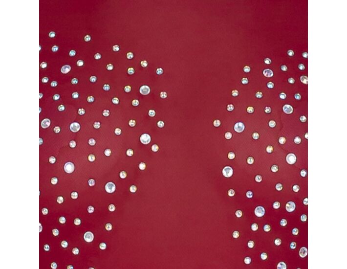 Mono rhinestone rojo
