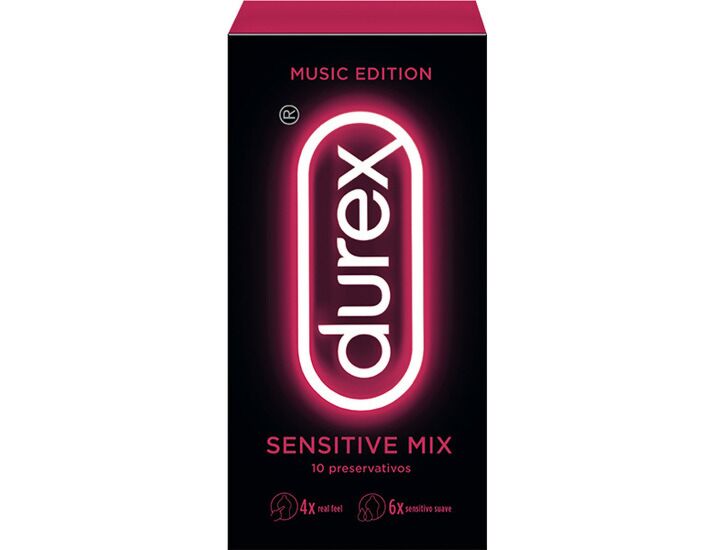 Durex music edition sensitive mix 10 preservativos