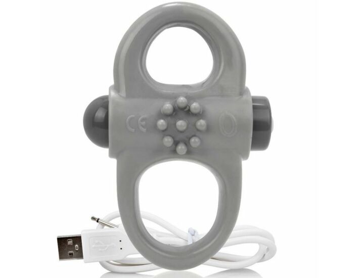 SCREAMING O ANILLO VIBRADOR RECARGABLE YOGA GRIS