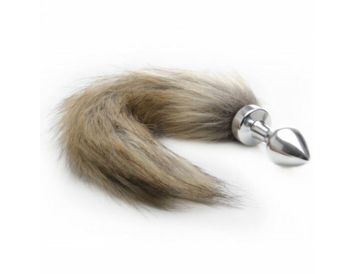 Ouch anal plug foxtail silver 75cm