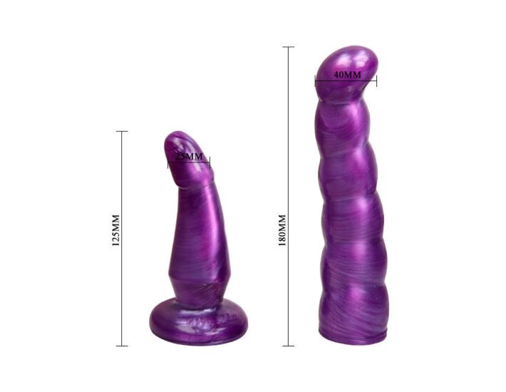 Double Stimulation Harness Purple 17 cm