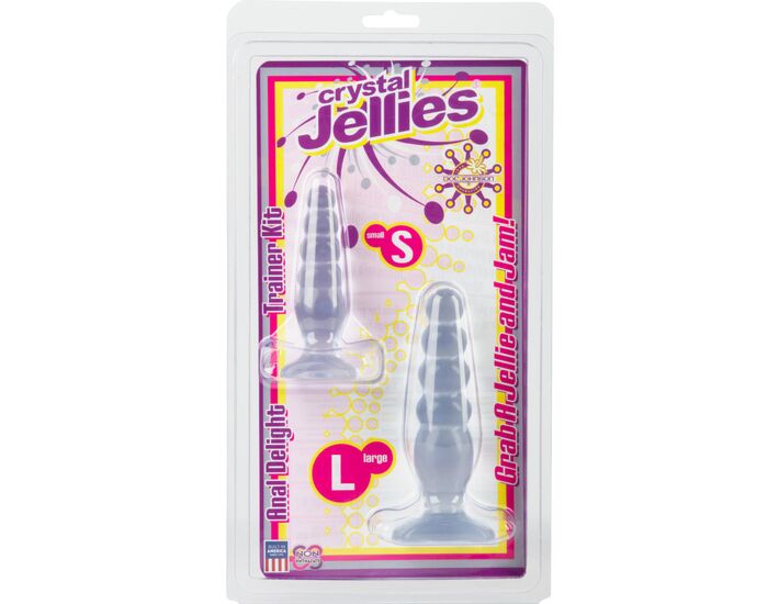 Crystal transparent jellies anal kit