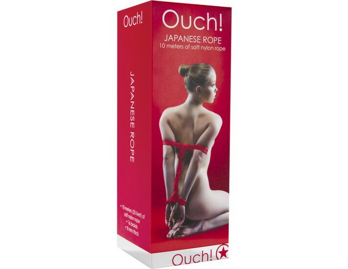 Ouch red mini Japanese rope 10 m