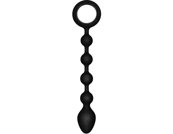 Booty black anal beads climaxer