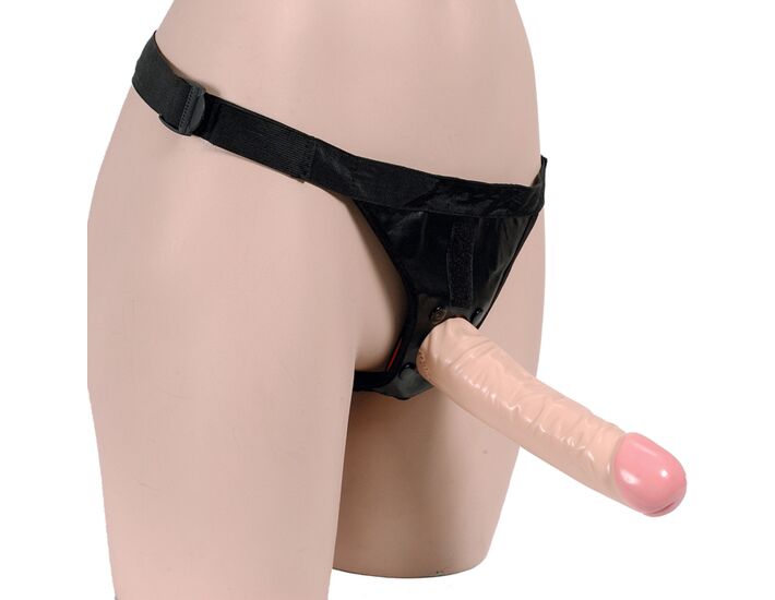 Vac-u-lock harness with penis realistico 205 cm