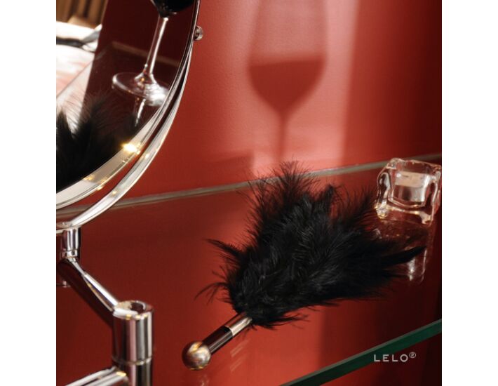 Plumas Tantra Feather Teaser Black Lelo