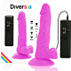 Realistic Vibrator Diversia Flexible 18 cm with Remote Control