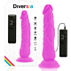 Flexible Vibrating Dildo Diversia 21cm with Dual Control