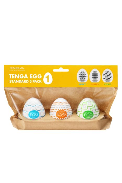 Masturbator Tenga EGG Standard 3 Pack I with Textures Masturbator Tenga EGG Standard 3 Pack I with Textures