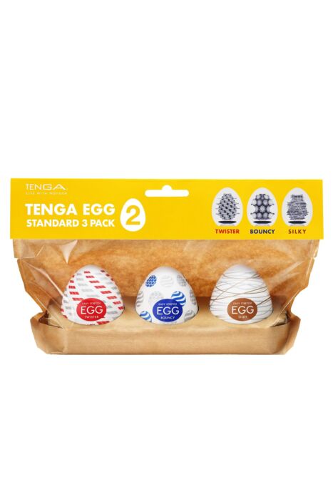 Masturbator Tenga EGG Standard 3 Pack II with Textures Masturbator Tenga EGG Standard 3 Pack II with Textures