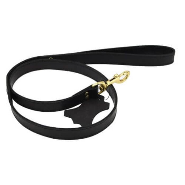 Bound Nubuck Leather Leash 108 cm with Durable Handle Bound Nubuck Leather Leash 108 cm with Durable Handle