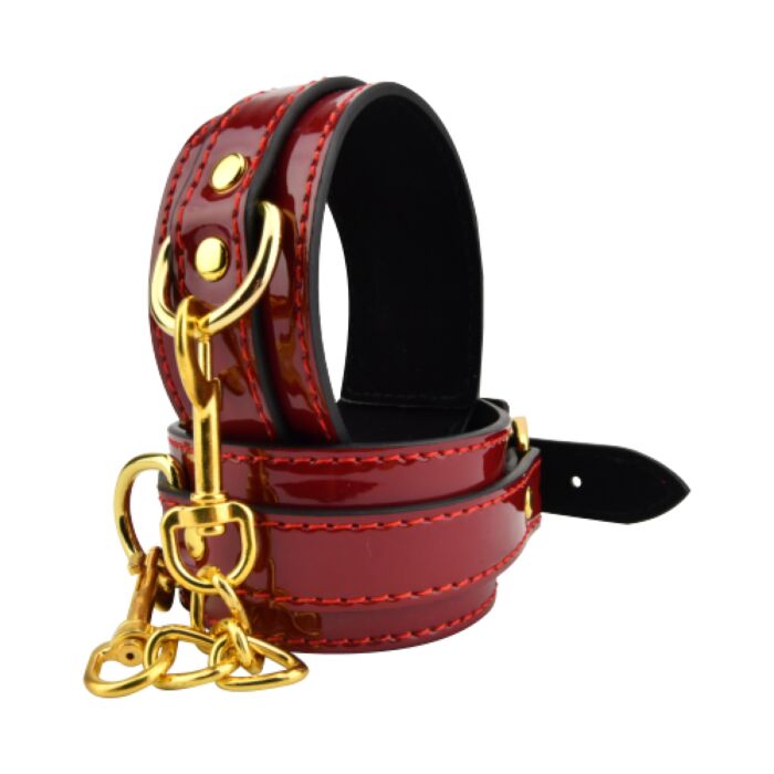 Restraints Bound to Please Red Ankle Cuffs with Soft Lining Restraints Bound to Please Red Ankle Cuffs with Soft Lining