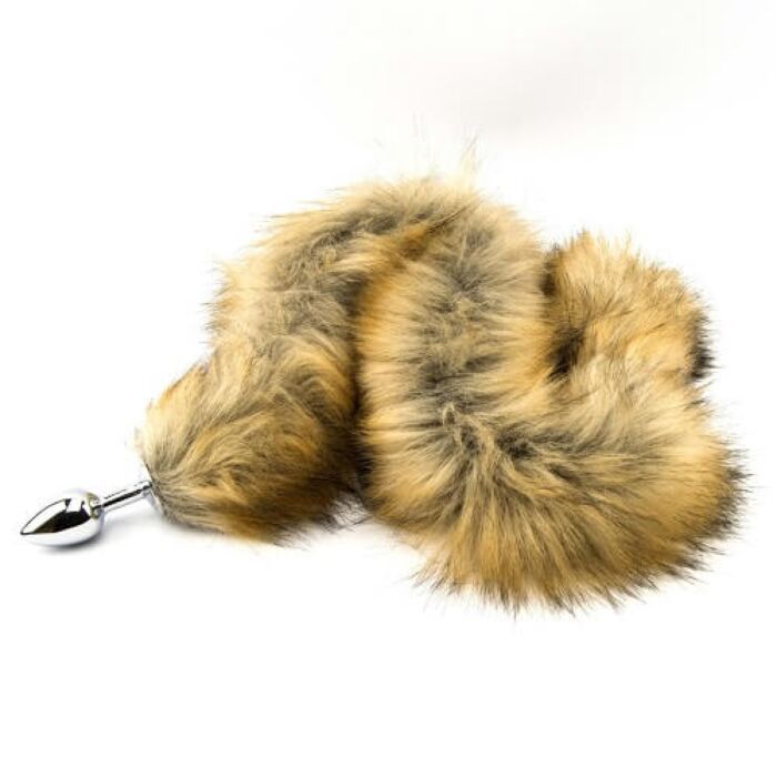 Butt Plug Furry Fantasy Red Fox Tail with Faux Fur Tail Butt Plug Furry Fantasy Red Fox Tail with Faux Fur Tail