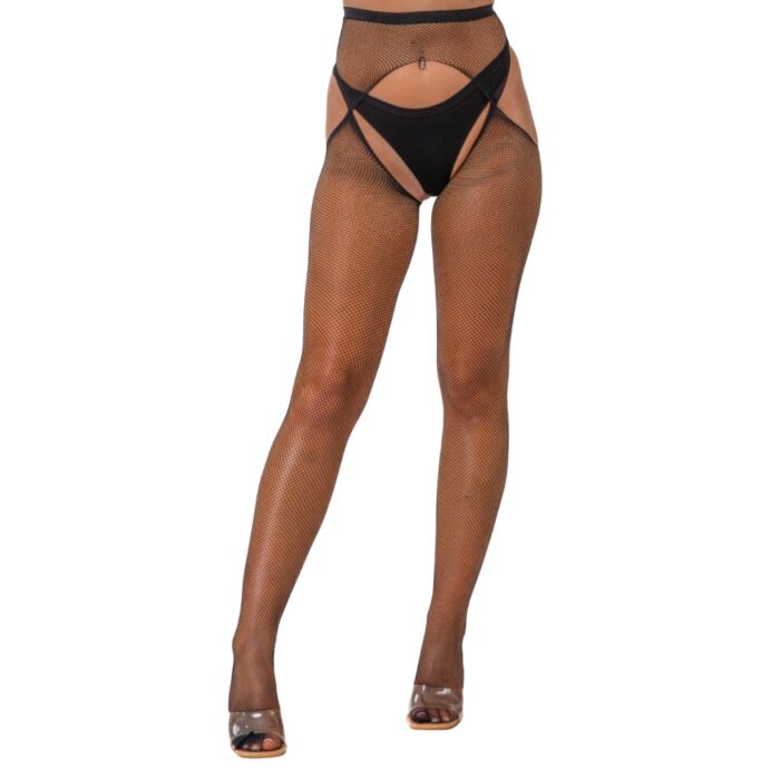 Lace Fishnet Crotchless Pantyhose One Size Lace Fishnet Crotchless Pantyhose One Size