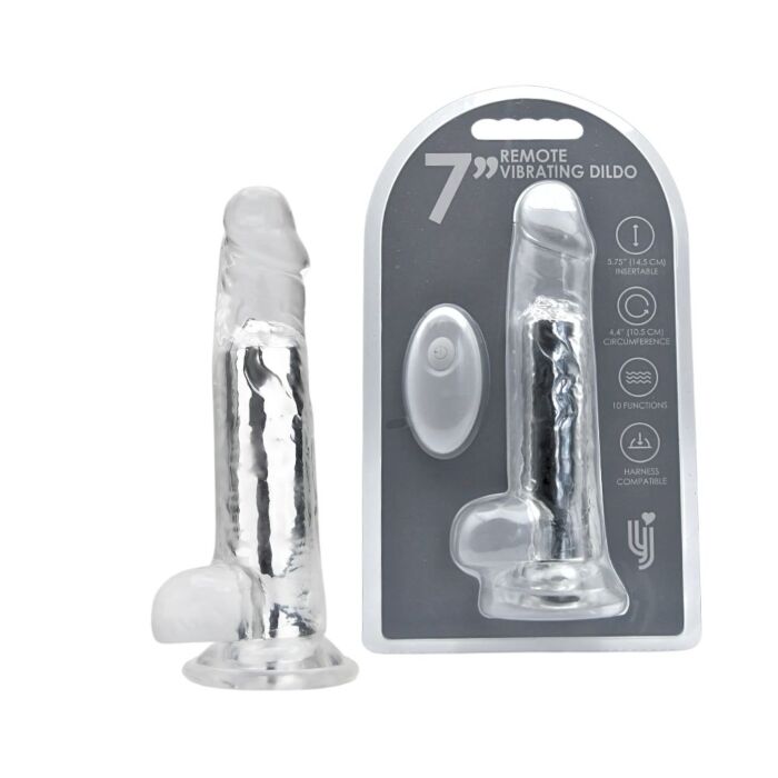 Loving Joy 7 Inch Remote Vibrating Dildo with Suction Cup Loving Joy 7 Inch Remote Vibrating Dildo with Suction Cup